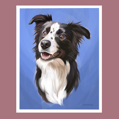 Border Collie Print