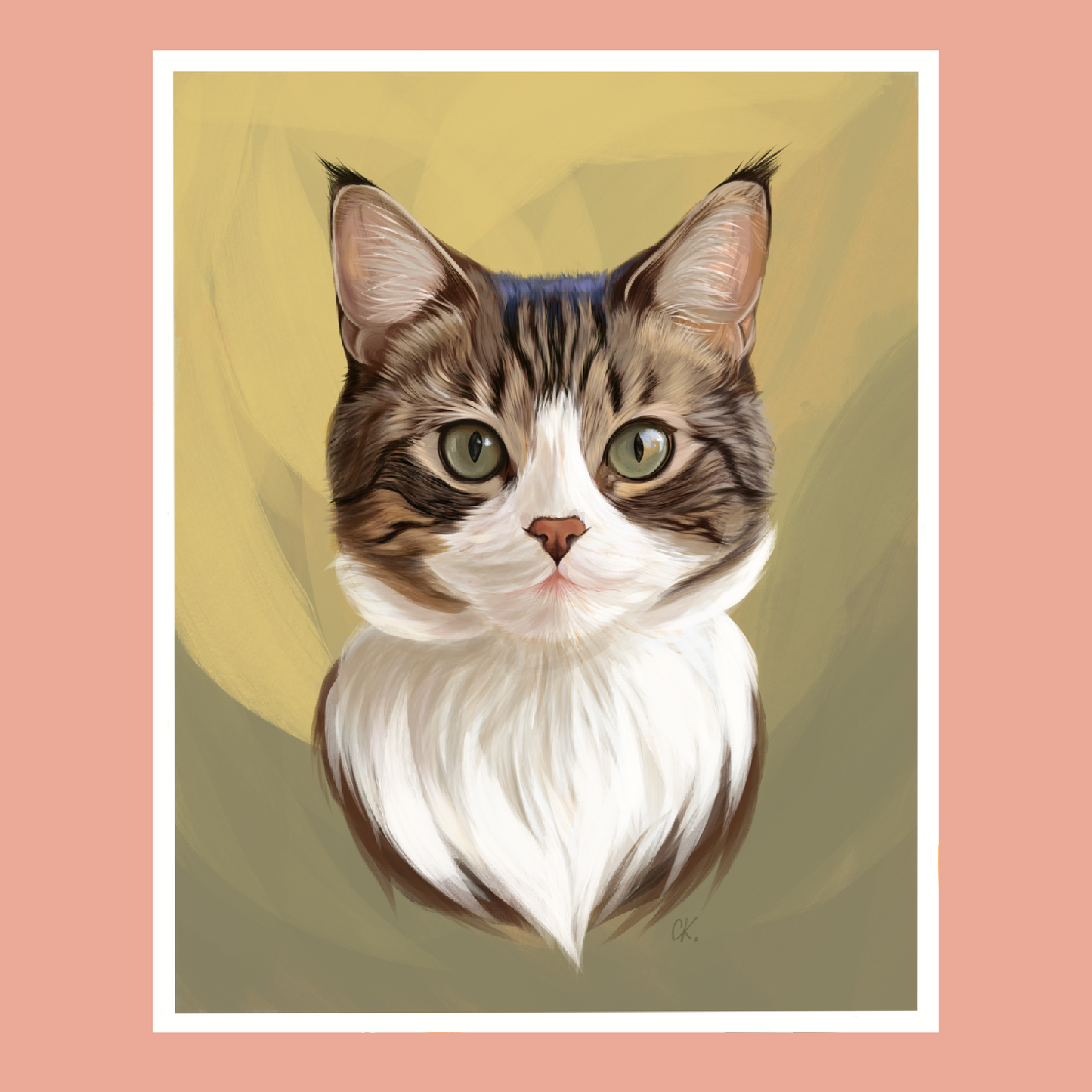 Tabby Cat Print