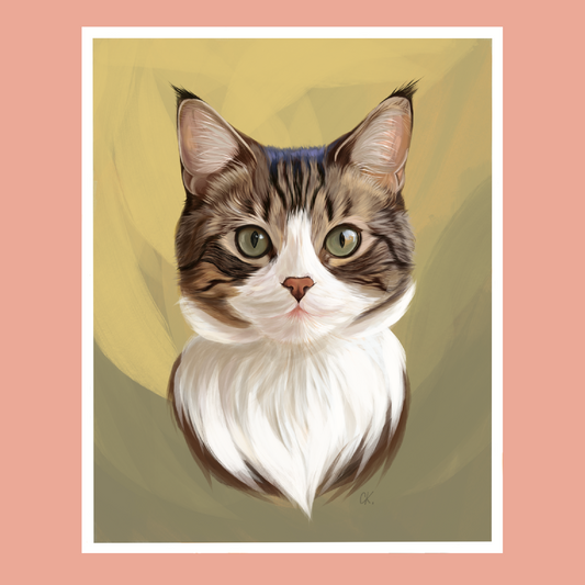 Tabby Cat Print